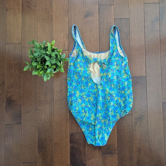 DITSY FLORAL PRINT VINTAGE TANK TOP BODYSUIT - Picture 4 of 4